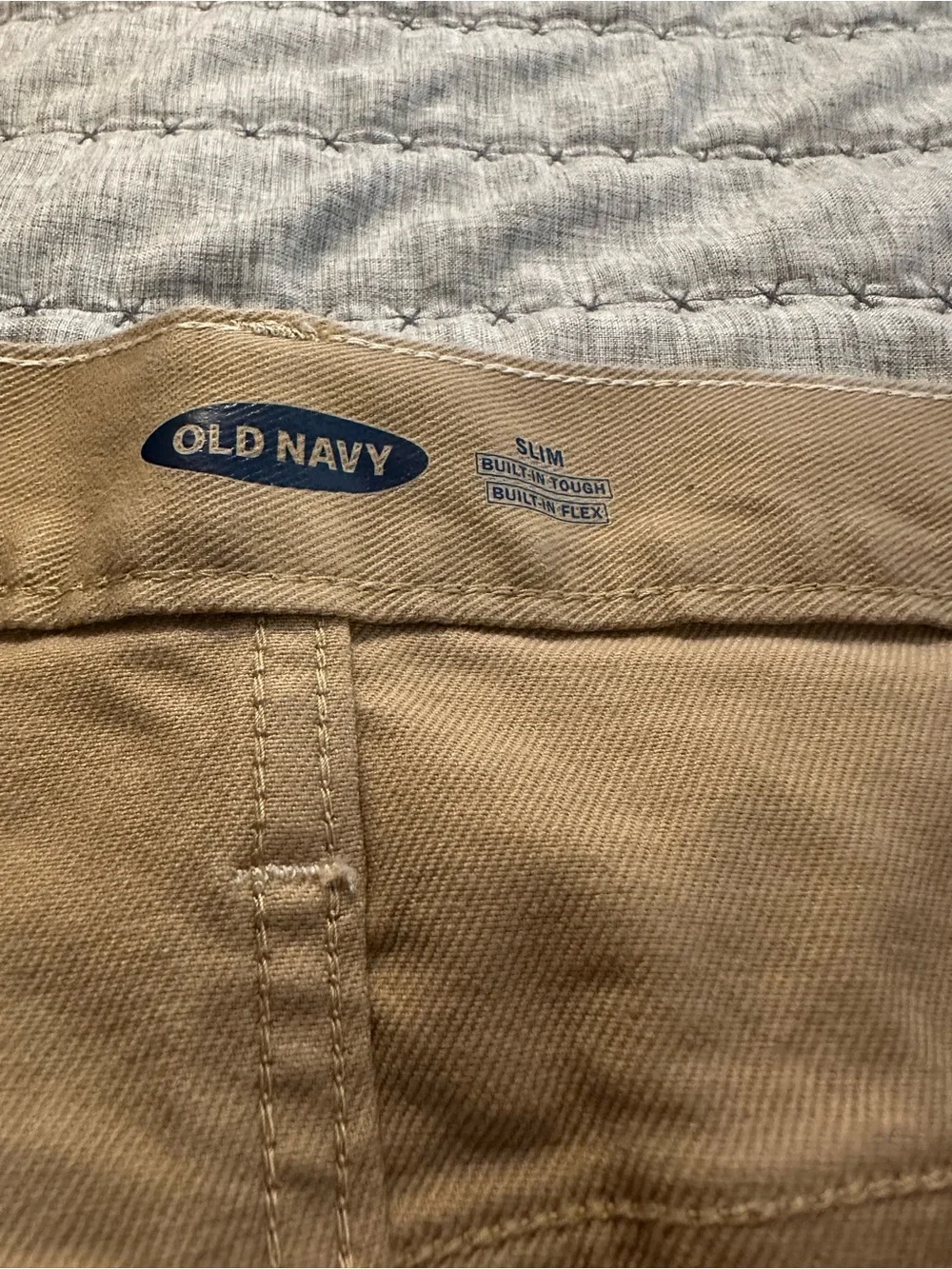 Men's Tan Straight-Leg Jeans